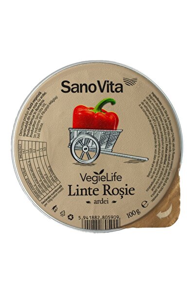 Sano Vita Red Lentil Pate with Peppers, Sano Vita, 100g