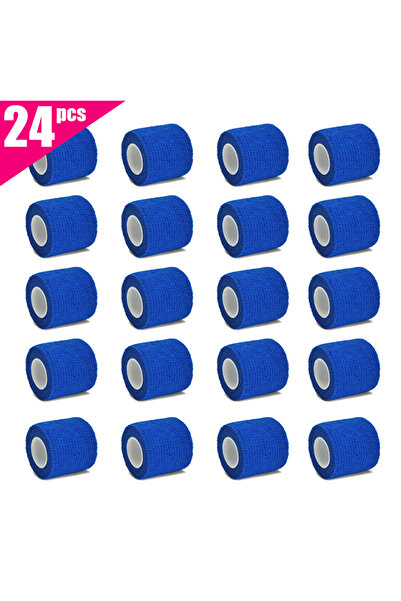 Choice1 5cm blue 24 pcs 6pcs/12pcs/24pcs 5cm * 4.5m blue medical gauze sports bandage self-adhesive breathab