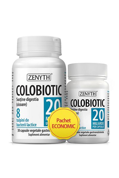 Zenyth Pharmaceuticals Colobiotic Probiotic Pack 20 Billion, Zenyth, 40 Capsules