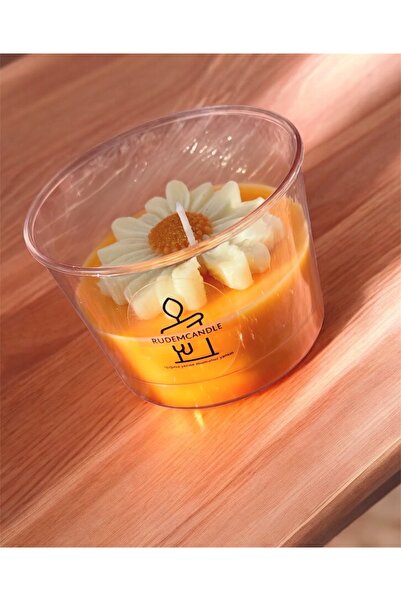 rudemcandle Kasede papatya dekoratif hediyelik mum