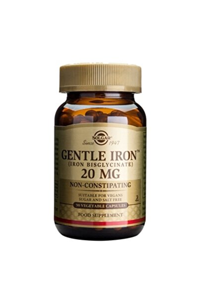 Solgar Gentle Iron Supplement 20 mg Solgar, 90 Capsules