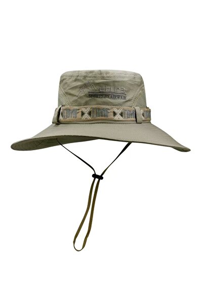 Choice قبعة دلو صيفية للرجال من شبكة بلون أخضر لحماية من الأشعة فوق البنفسجية...