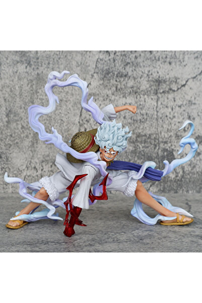 BANDAI بدون صندوق 18 سم، تمثال إله الشمس نيكا لوفي من ون بيس يستيقظ في الترس الخامس، مجموعة ألعاب مجسمة