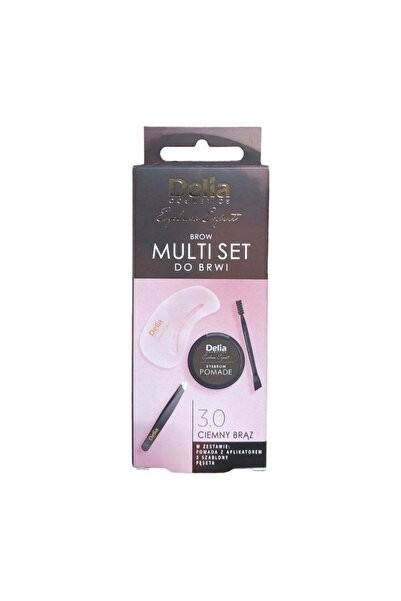 Delia Cosmetics Delia Eyebrow Kit, 3.0 Dark Brown