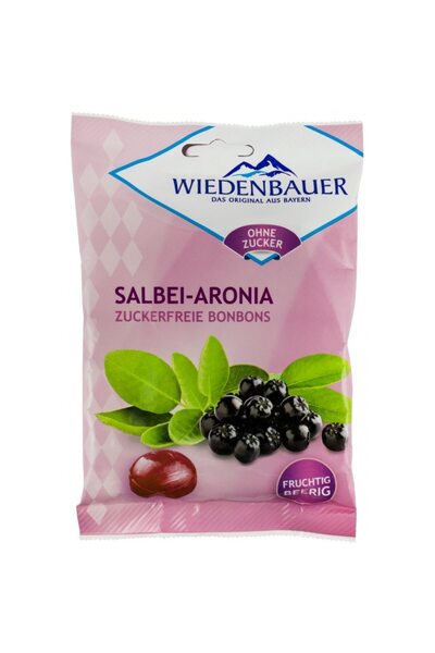 Pronat Sugar-Free Candies with Sage and Aronia, 75g Wiedenbauer