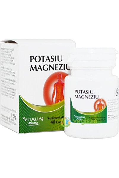 Viva Pharma Potasiu, Magneziu, 40 Tablete, Vitalia Pharma