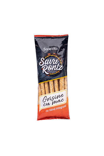 Sano Vita Grissini cu semințe de mac și făină integrală Sano Vita 50g