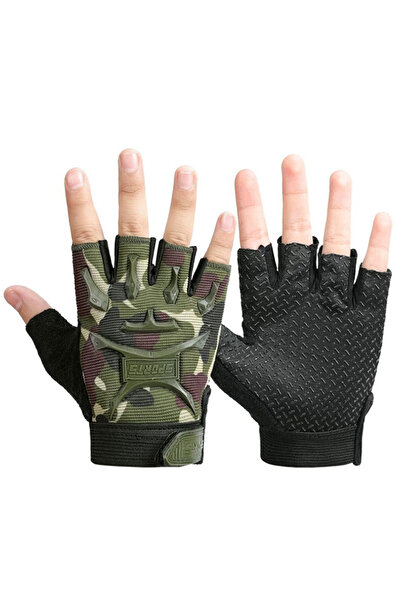 Choice قفازات رياضية تكتيكية للأطفال من M Seal Camouflage للحماية من الانزلاق أثناء التدريب وركوب الدراجات والتسلق