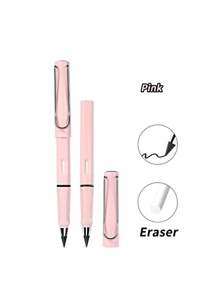 Choice قلم رصاص وردي قطعة واحدة من Eternal Pencil للكتابة غير المحدودة بدون ح...