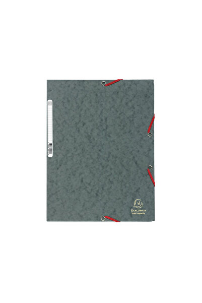 Exacompta Mapa din carton cu elastic, Gri