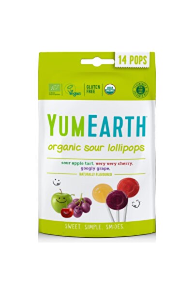 YumEarth Mix pentru acadele, vegan, fără gluten, YumEarth, 14 bucăți