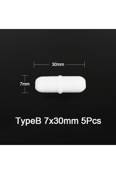 Choice B7x30 5Pcs 5Pcs Laboratory Magnetic Bar Cylindrical Magnetic Stirrer Rod Stirrer- Mixer Stir Bars Ma