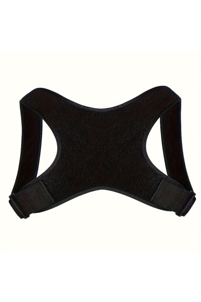 Choice دعامة ظهر قابلة للتعديل ومسامية باللون الأسود لتصحيح وضعية الجسم وحزام...