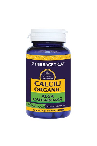 herbagetica Supliment alimentar cu calciu, 30 capsule