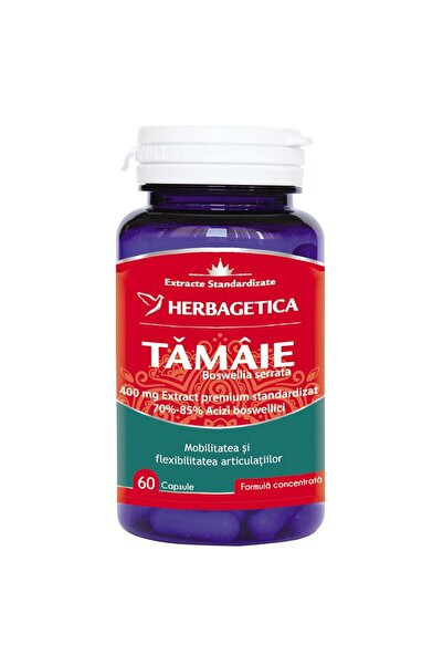 herbagetica Хранителна добавка Тамян - Boswellia serrata, 60 капсули