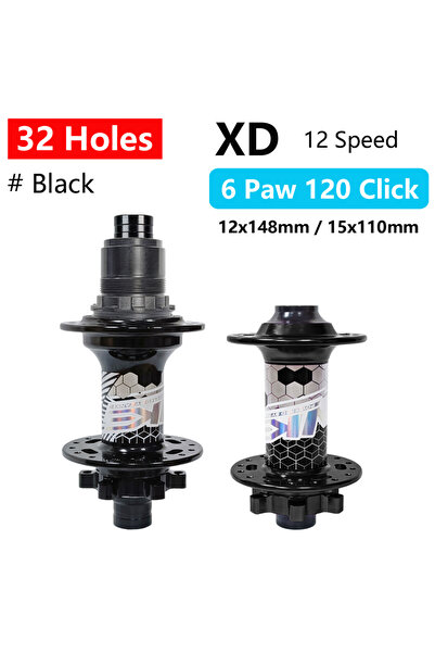 Choice محور دراجة جبلية TANKE أسود XD 32H BOOST 148 محور دراجة 120 نقرة 6 مخا...