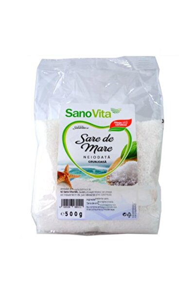 Sano Vita Sare de mare grosieră neiodată, SanoVita, 500 grame