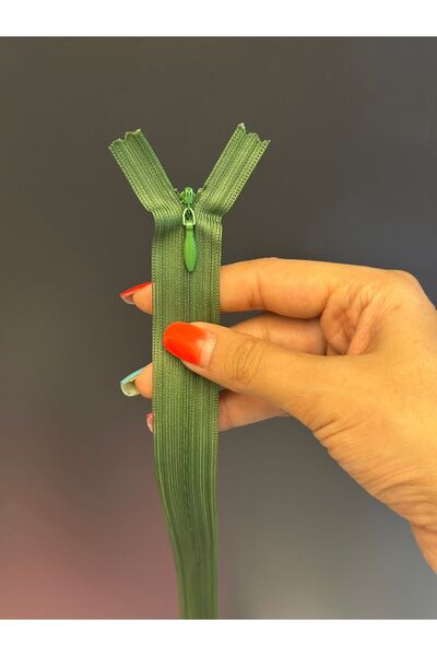 Gönülden Tasarım Green Zipper Stitch Accessory 55X3 cm