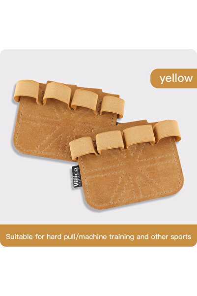 Choice A0141-brown Powerlifting Gym Gloves Breathable Horizontal Bar Booster ...