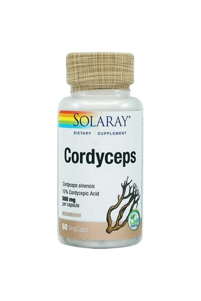 Secom Cordyceps Dietary Supplement Solaray, 60 Capsules