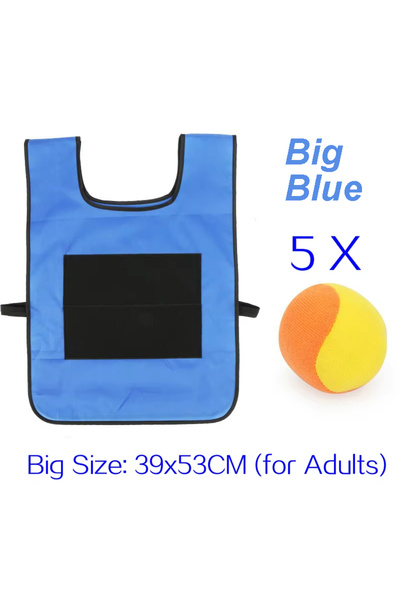 Choice سترة لعبة كرة دودج لاصقة كبيرة زرقاء اللون، لعبة رياضية خارجية، دعامات...