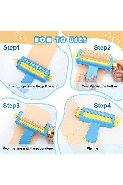 Choice Blue roller embossing tool, no-charge wave styling paper crimper for handmade paper creasing and ...