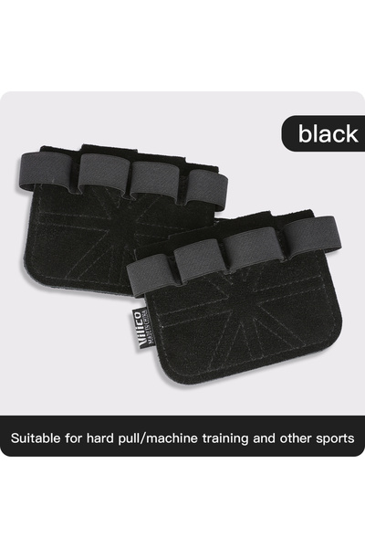 Choice One Size A0141-BK Cowhide weightlifting training gloves with palm prot...