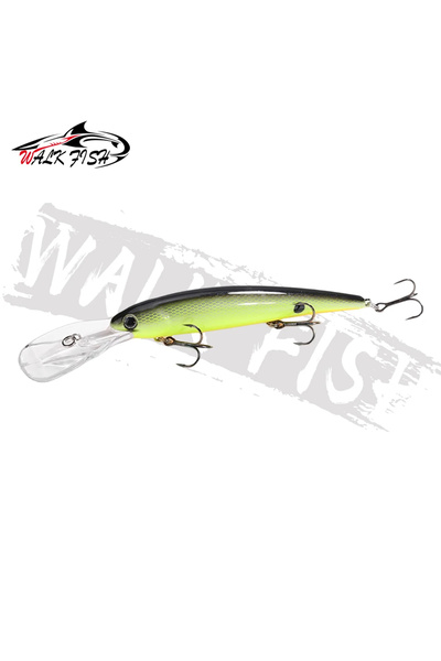 Choice J 10 WALK FISH طُعم صيد سمك الوولاي العميق، طُعم صيد سمك القاروص، طُعم...