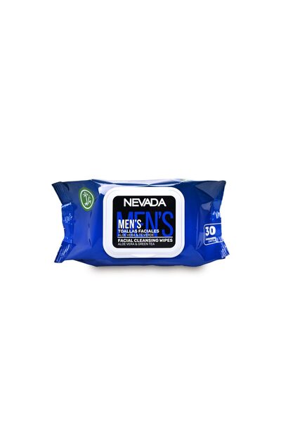 NEVADA مناديل تنظيف الوجه للرجال من نيفادا – شاي أخضر وألوفيرا لتنقية وترطيب ...