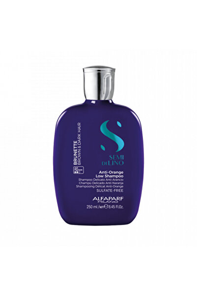Alfaparf Milano Alfaparf Milano Semi Di Lino Șampon Brunet pentru Neutralizarea Tonurilor Portocalii, Șampon, 250 ml