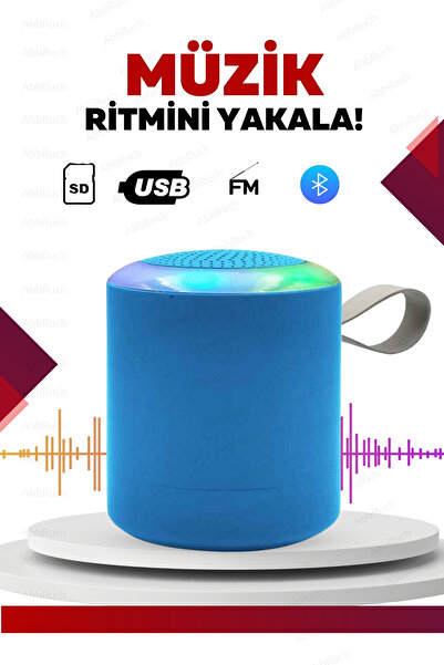 Abbruch Bluetooth Hoparlör Parti Hoparlörü Işıklı Ses Bombası Radyo Usb Sd Girişli Speaker Müzik Çalar