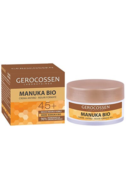 GEROCOSSEN Cremă antirid Manuka Bio 45+ cu miere de Manuka și retinol, 50 ml