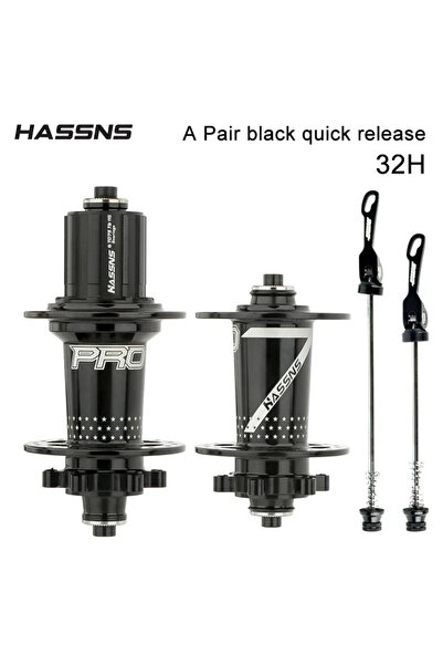 Choice 32H Black A Pair HASSNS PRO 7 32 holes mtb hubs Noisy cube k7 120 Clic...