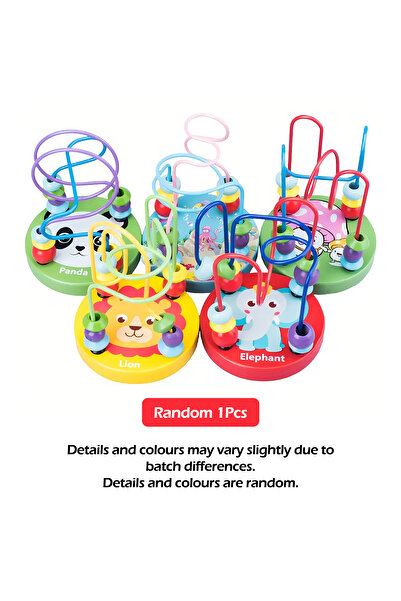 Choice1 قطعة واحدة من لعبة الأفعوانية الخشبية الصغيرة الملونة عشوائيًا، لعبة ...