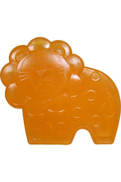 Primii Pasi Lion-Shaped Teething Ring, Orange, Primii Pasi