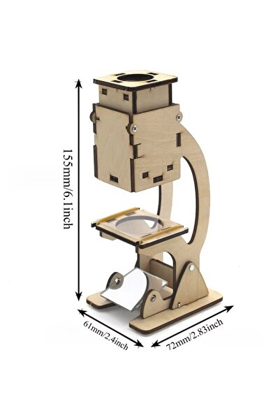 Choice Microscope model DIY Microscope Excavator fan robot Model Kit - Scienc...