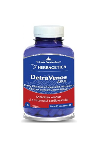 herbagetica Detravenos Akut Supliment alimentar, 120 capsule