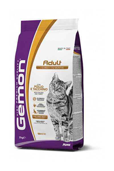 Monge Gemon Cat - Hrana uscata completa - Pui si Curcan - 2kg