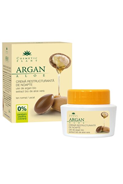 Cosmetic Plant Cremă de noapte restructurantă cu ulei de argan și extract de ...