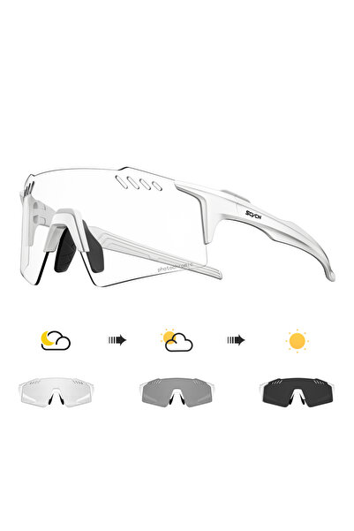 Choice نظارات ركوب الدراجات الضوئية BlackPhotochromic-04 SCVCN للجري في الهوا...