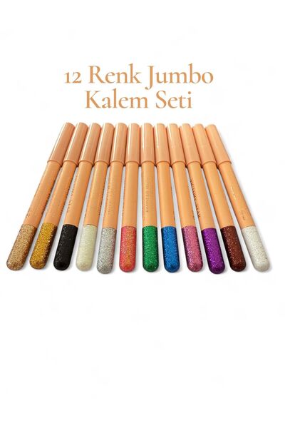 Floraglow Flora 12 Color Glitter Glitter Jumbo Pen Shadow Set