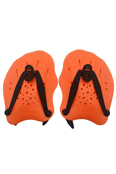 Choice orange Swimming Paddles Training Adjustable Hand Webbed Gloves Pad Fins Flippers For Men Women Kids
