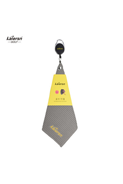 choice2 Light Grey Kaiersn 20x20cm Park Golf Towel - Premium Microfiber Clean...
