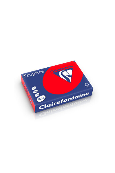 Clairefontaine Carton color Intens A4, Rosu Coral