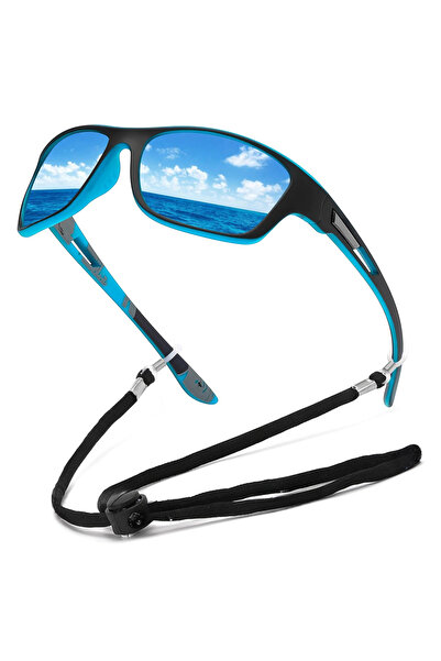 Choice نظارات شمسية زرقاء مستقطبة لصيد الأسماك للرجال والنساء ونظارات شمسية ل...