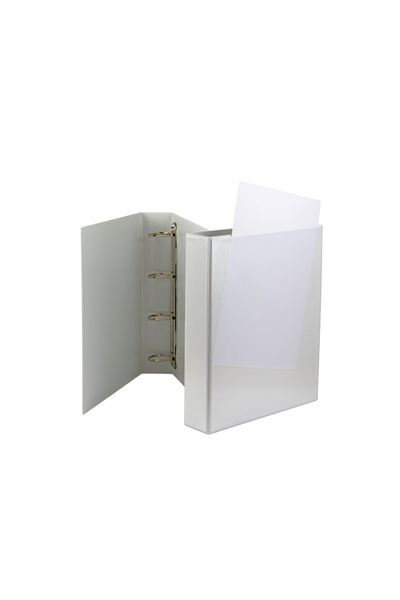 Panta Plast Caiet mecanic cu buzunar 55 mm, Alb