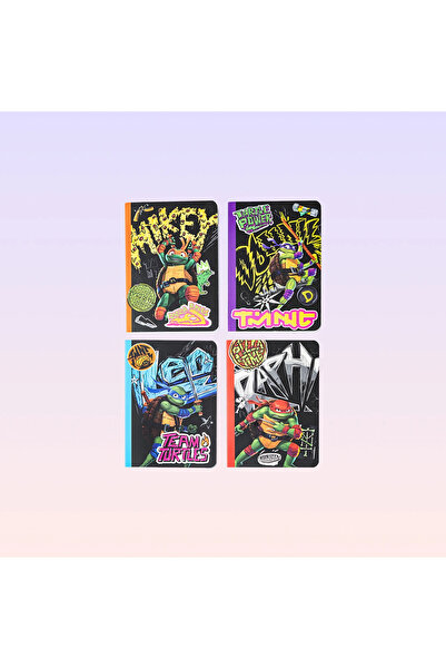 NİCKELODEON Genç Mutant Ninja Kaplumbağalar 4'lü Defter Seti