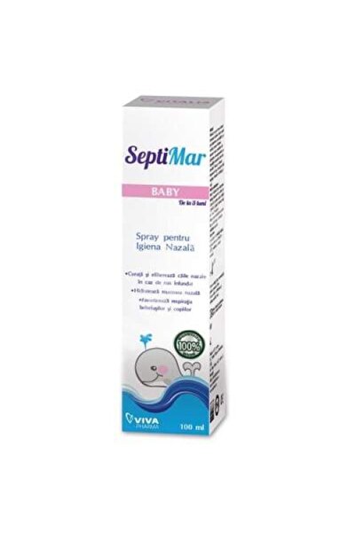 Viva Pharma Spray nazal cu apă de mare izotonică, 100 ml, Septimar Baby