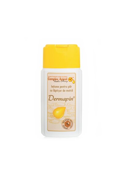 Complex Apicol Loțiune pentru căderea părului cu lăptișor de matcă și polen, Dermapin, 100 ml