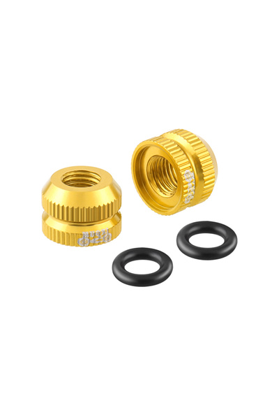 Choice صمولة صمام إطار Glod MUQZI قطعتين لدراجة الطرق الجبلية بدون أنبوب، صمام بريستا خفيف الوزن من سبائك الألومنيوم